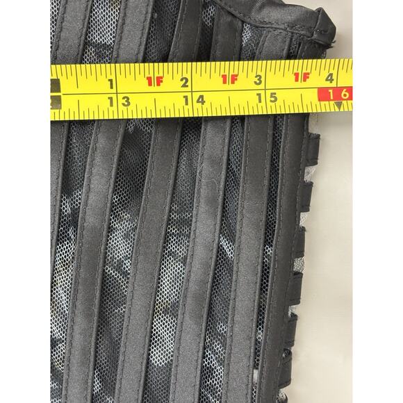 Mgiacy Dark Floral Tulle Midi Dress Size S Whimsigoth Fairy Grunge Dark Romantic - Picture 7 of 16